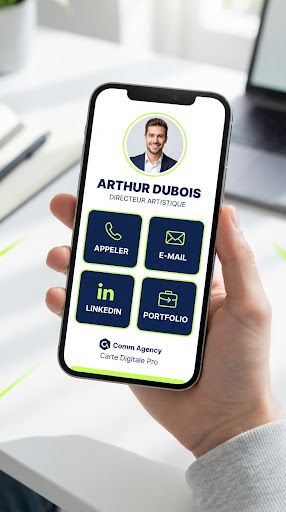 Exemple de QR code pour carte de visite virtuelle