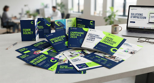 Flyers et brochures colorés aux finitions premium